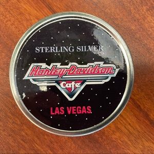 Harley Davidson Cafe Las Vegas Small Round Collector Tin